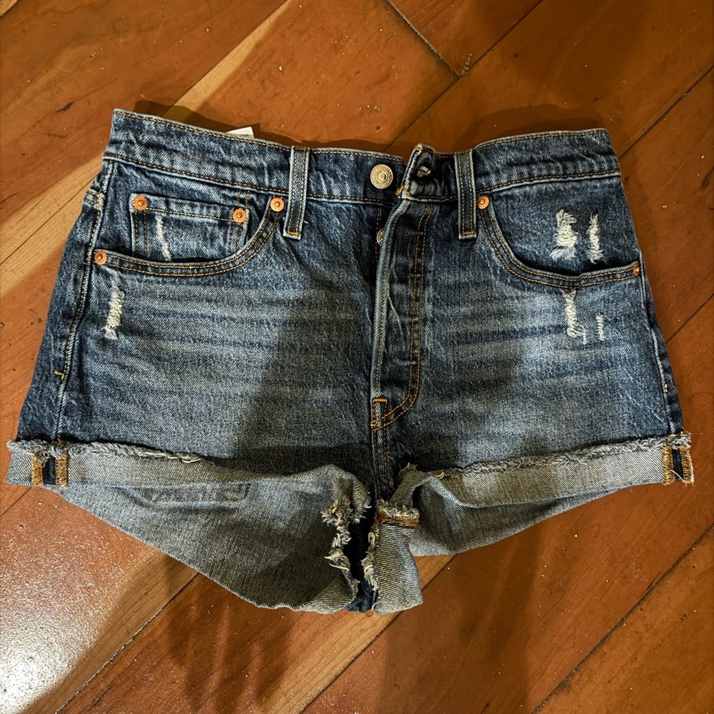 Denim Distressed Women Shorts